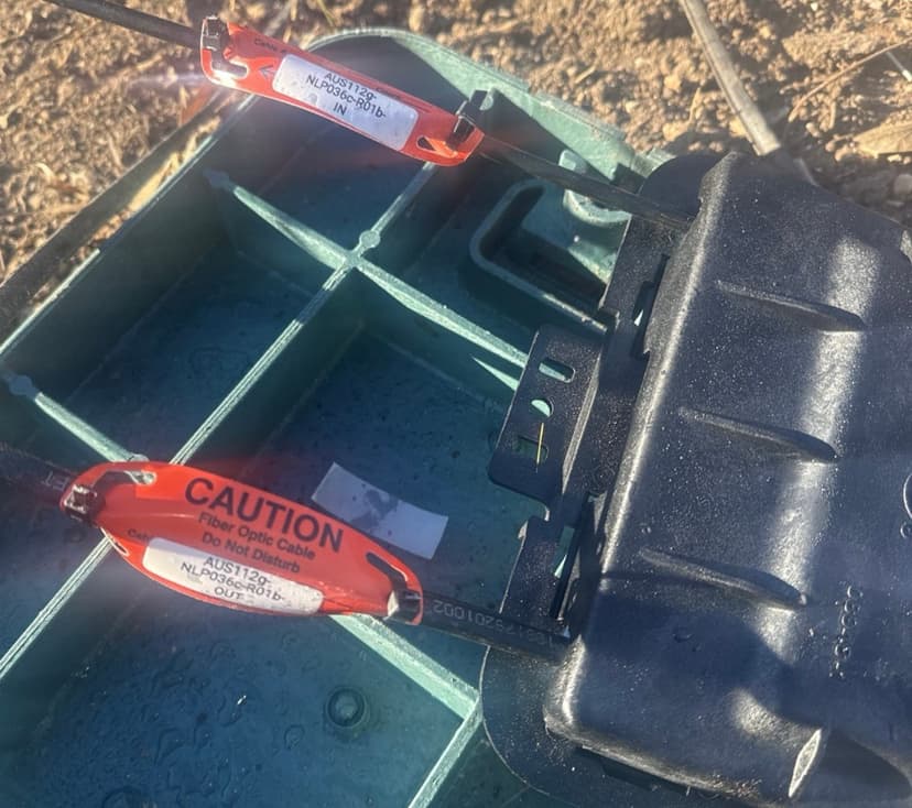 Cable labels — IN/OUT tags